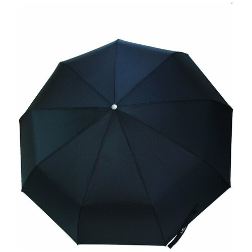 Большой семейный складной зонт/Popular 1611/1611L черного цвета