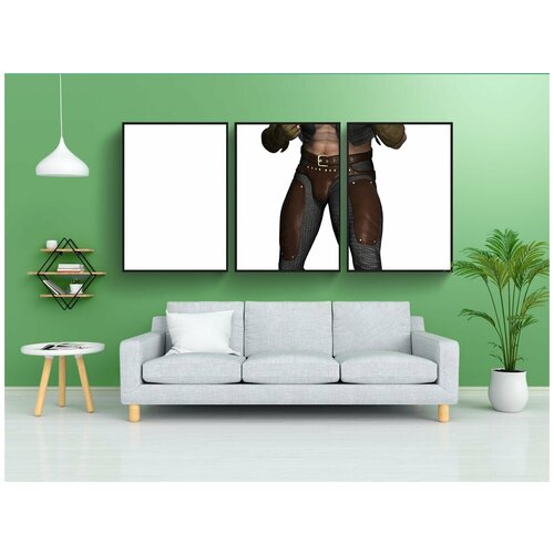 фото Набор модулных постеров для интерьера "человек, борьба, действие" 60x90 см. в тубусе, без рамки lotsprints