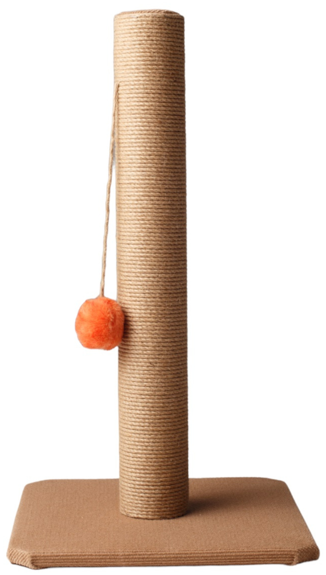 Когтеточка столбик джутовый на ковровой подставке 50см/ Когтеточка для кошки /когтеточка ковровая