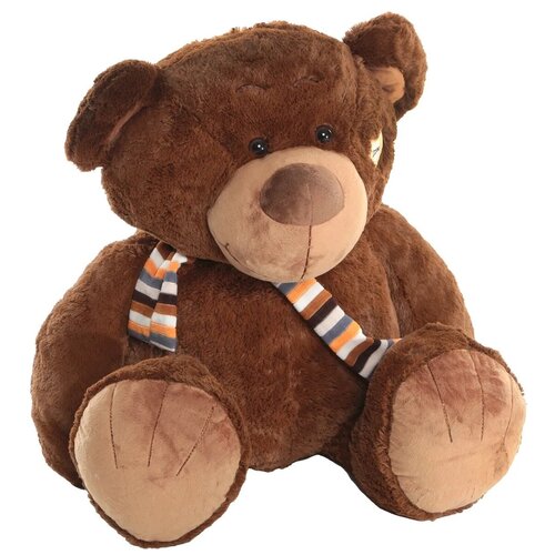 Мягкая игрушка Magic Bear Toys Медведь в шарфе цвет коричневый 60 см.