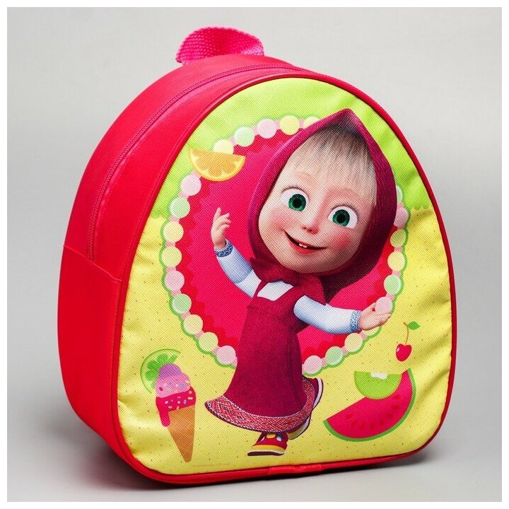 фото Рюкзак детский "Маша и Медведь", 1 отделение, для дошкольника, 25 см х 21 см