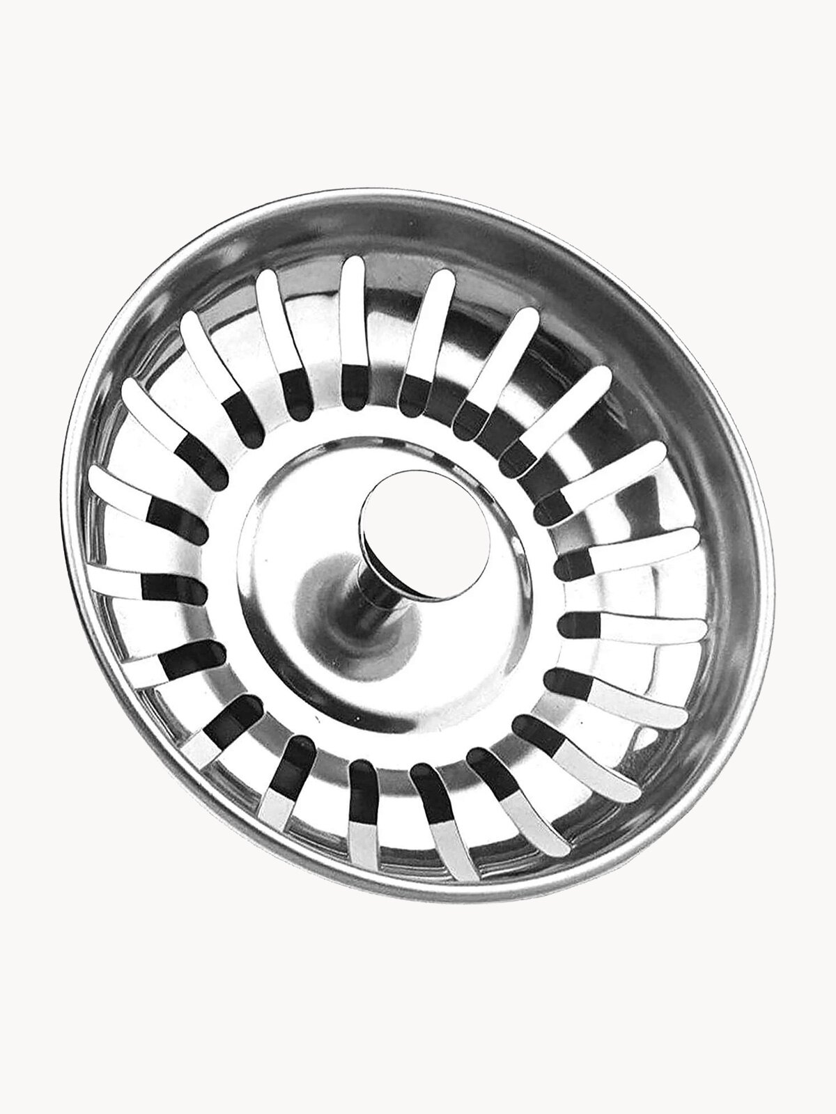 Металлическая сетка фильтр (ситечко решётка пробка) для слива раковины 7.8см (Серебристый)