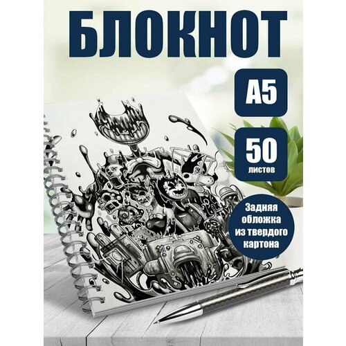 Блокнот А5 мультфильм Чернильный Бэнди