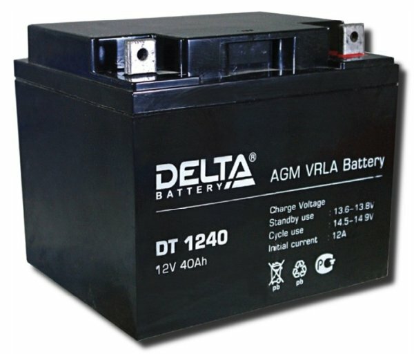 Аккумуляторная батарея DELTA Battery DT 1240 12В 40 А·ч