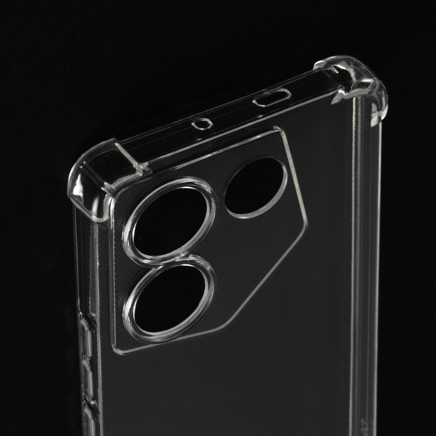 Противоударный чехол для Tecno Camon 20 Pro 5G. Текно Камон 20 про 5джи, с усиленными углами, прозрачный — фото 1