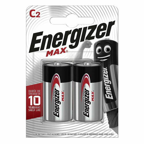 Батарейки алкалиновые Energizer Max C LR14 1,5В 2шт Energizer 2134-02 батарейки energizer max алкалиновые aaa 8шт