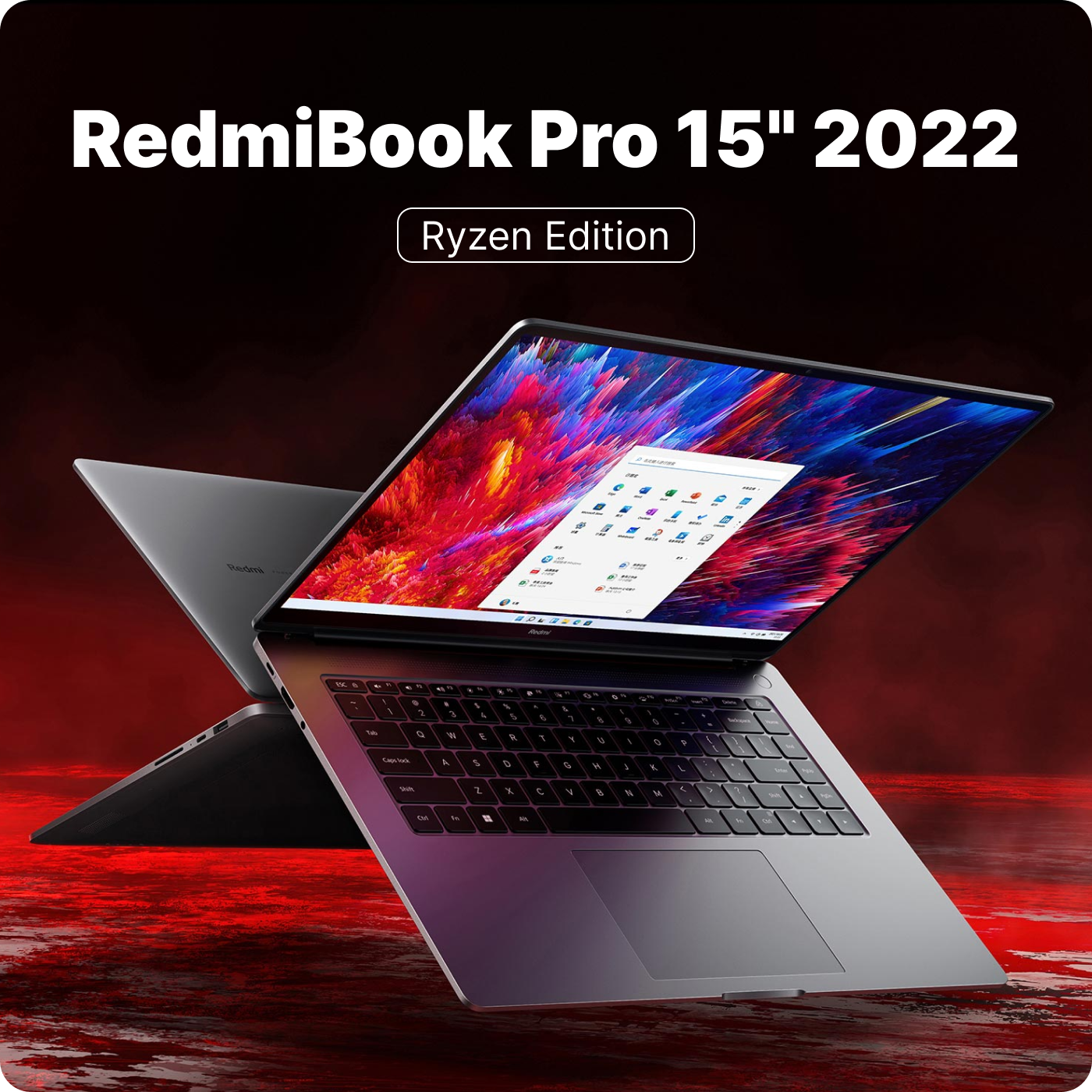 15" Ноутбук Xiaomi RedmiBook Pro 15, Ryzen 7-7840HS 3.8ГГц 8 ядер, RAM 16 ГБ LPDDR5, SSD 1 ТБ, 3200х2000 IPS 120Hz, Windows 11 Pro, русская клавиатура, JYU4540CN