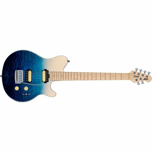 ernie ball 4631 футболка music man два гитариста чёрная l Электрогитара STERLING Axis Spectrum Blue