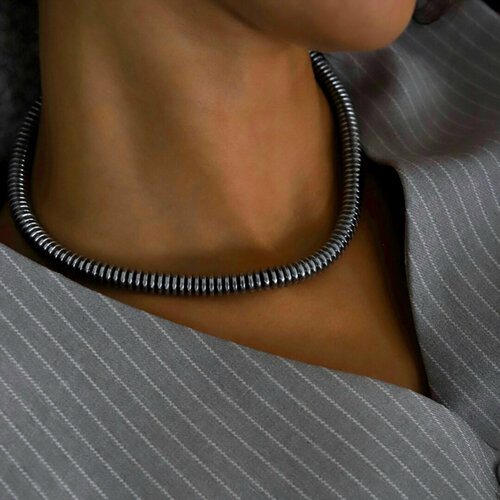 Колье Hitrospletenia, серебристый