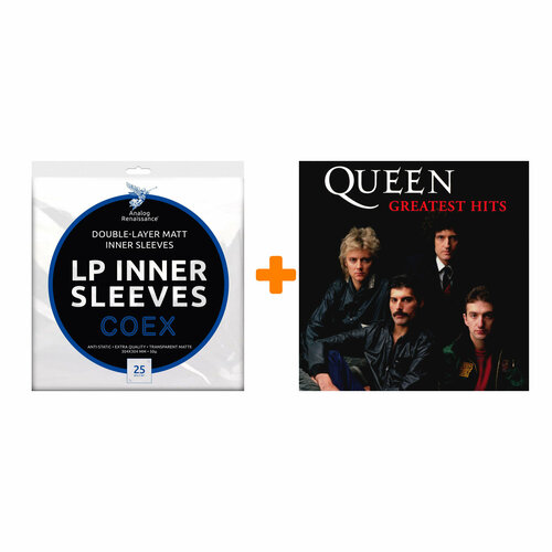 QUEEN Greatest Hits I 2LP + Конверты внутренние COEX для грампластинок 12 25шт Набор metallica death magnetic 2lp конверты внутренние coex для грампластинок 12 25шт набор