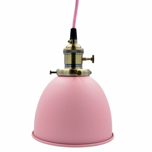 Подвесной светильник Color model 1 с выключателем (розовый)