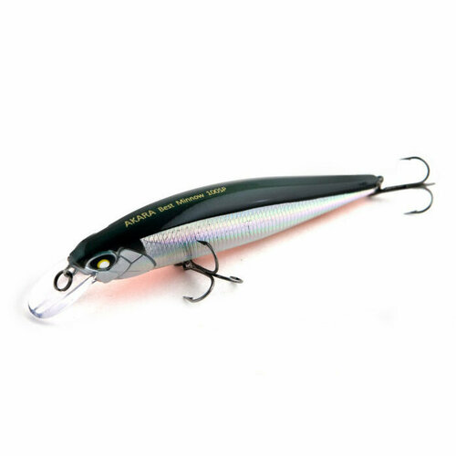 фото Воблер akara best minnow 110sp, цвет a23, вес 17 гр (воблер на щуку, судака, окуня)