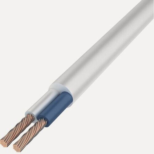 Изображение товара Провод Rexant ПВС 2x1,0 кв. мм, белый, 10 метров, медный, ГОСТ, 01-8032-10