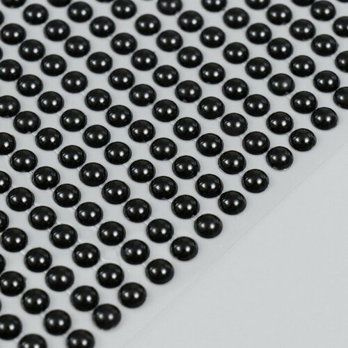 SUI Полубусины самоклеющиеся d 6 мм черный 367₽