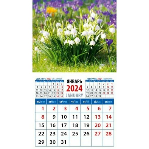 День за днём Календарь на 2024 год. Ландыши
