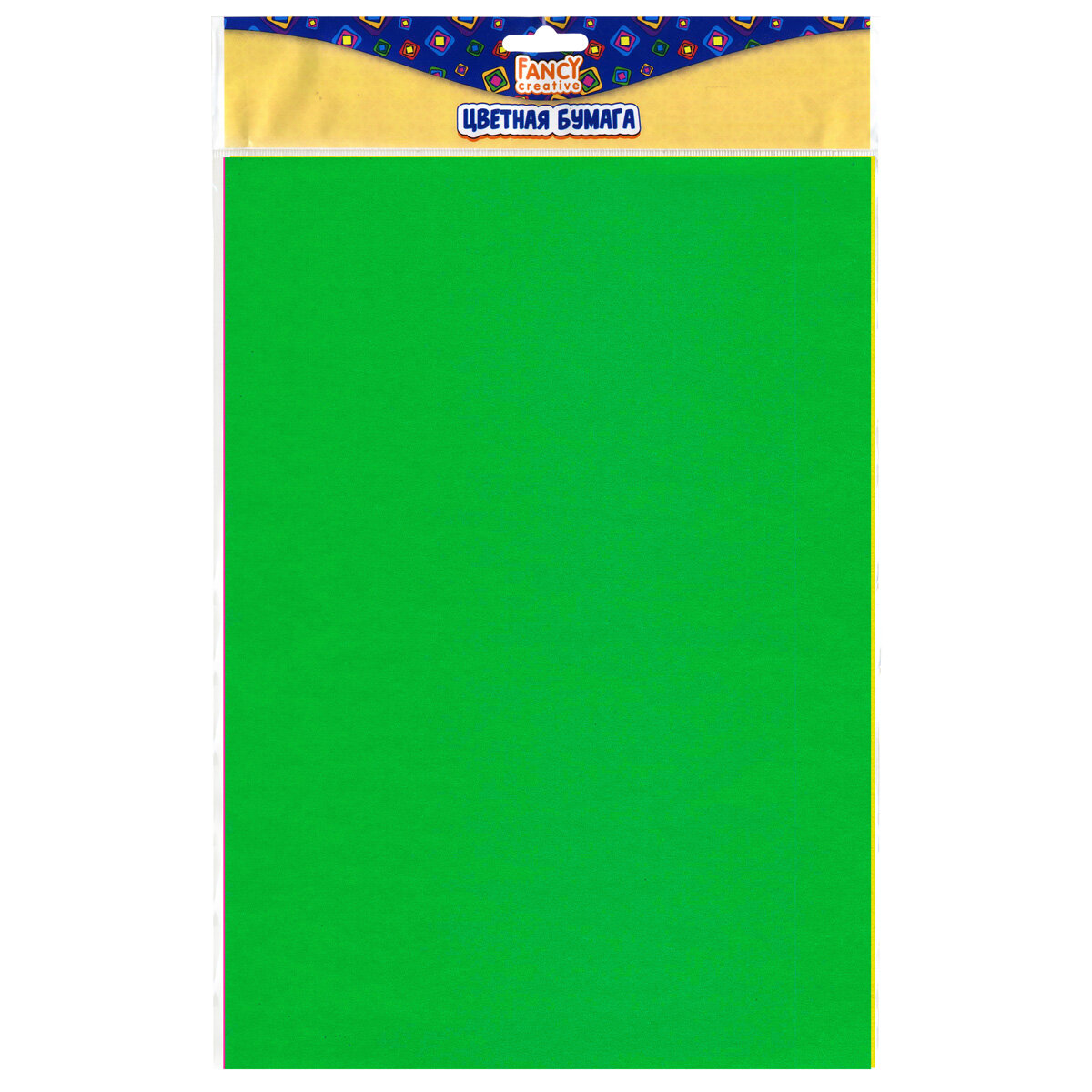 Fancy Creative Набор самоклеящейся цветной флуоресцентной бумаги, A4, 4 цвета (8 листов)