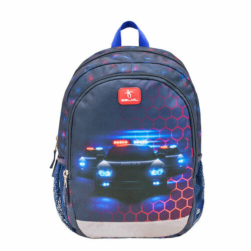 дошкольный рюкзак для мальчиков космос Рюкзак детский BELMIL KIDDY PLUS POLICE (305-4/A/9-3)