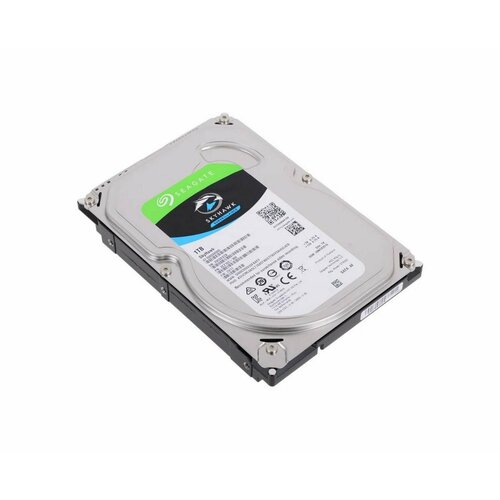 Жесткий диск для видеорегистратора Seagate 3.5 SkyHawk - SATA (S13965100). Объем 1 Тб и размером 3,5 дюйма - диск для систем видеонаблюдения жесткий диск для видеорегистратора сеагате 2tb скай хавк s14005200 объем 2 тб и размером 3 5 дюйма диск для систем видеонаблюдения