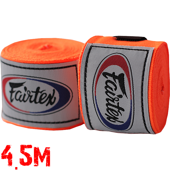 Боксёрские бинты Fairtex Orange 4,5 метра