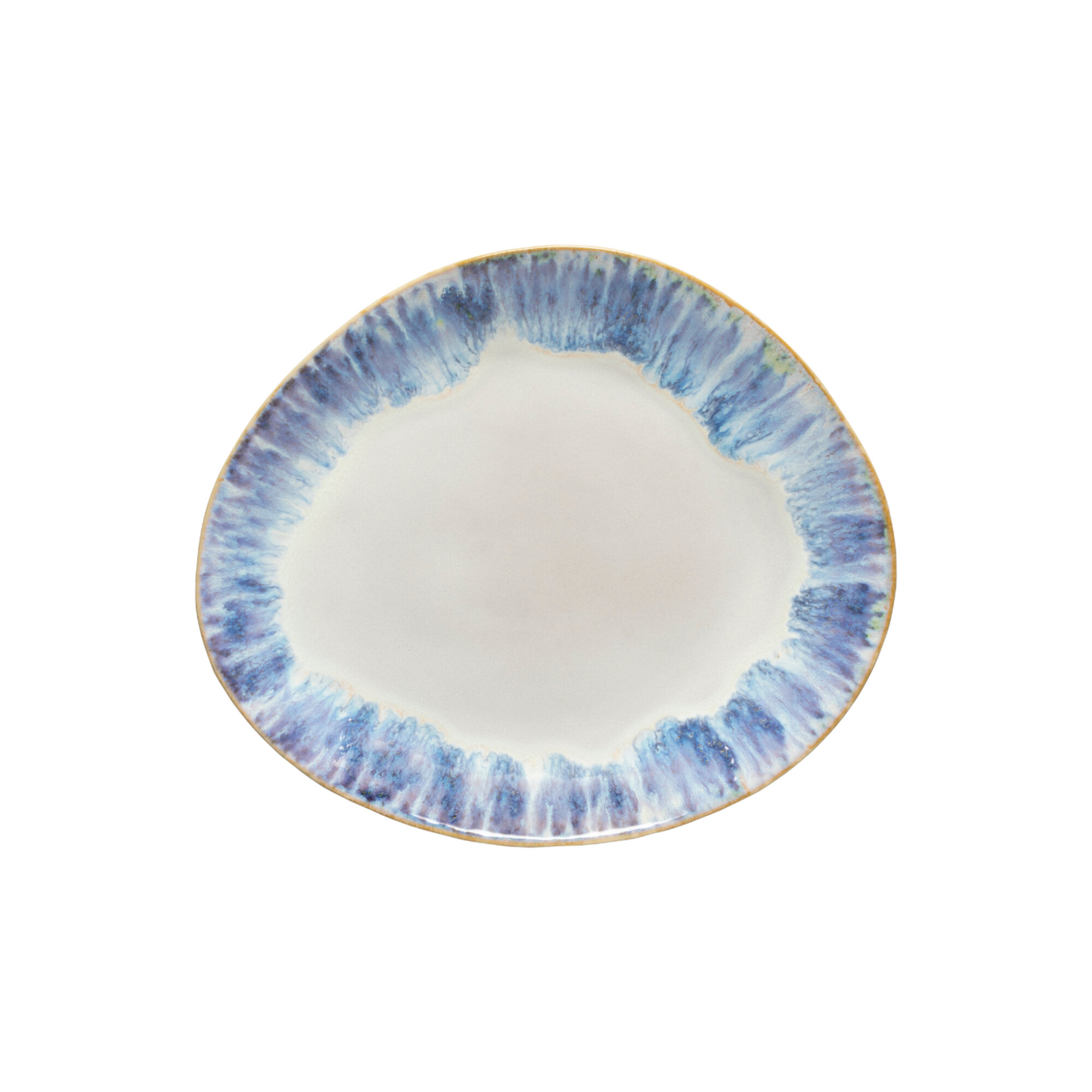 Тарелка COSTA NOVA Brisa, 27 см, керамическая, бело-синяя (GOP271-00918V)