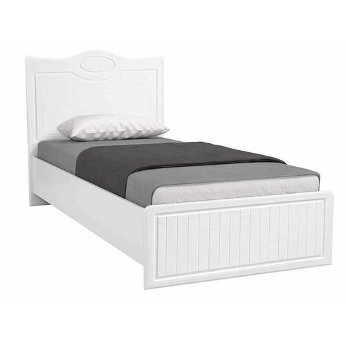 Кровать 900 с настилом Катрин-К МН-10 Монако Белое дерево