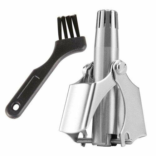 Ручной триммер для удаления волос из носа и ушей механический из нержавеющей стали 64700₽