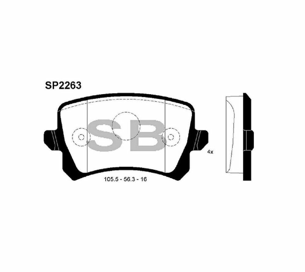 SANGSIN колодки тормозные ЗАД SP2263