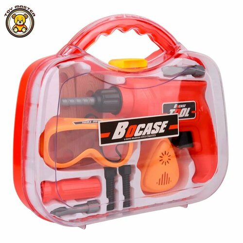 Игрушечный набор инструментов с шуруповертом в чемондачике Tools 8601-2 989₽