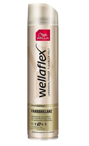 Wella Wellaflex Лак для волос Farbbrillianz Блеск сильной фиксации 3 250мл