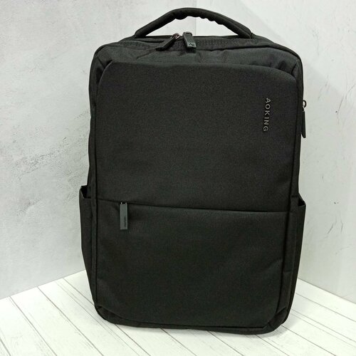 Рюкзак SN2105 спинка эргономичная, 42*30*14 см, 1 отделение, черный AOKING кокос