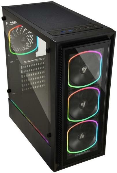 Корпус ATX EnerMax ECA-SF30-M1BB-ARGB Без БП чёрный