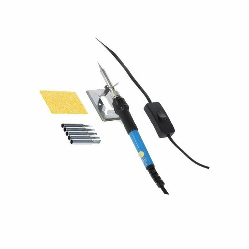 Электропаяльник с регулировкой температуры HANDSKIT 60 Вт с набором для пайки паяльное оборудование 144100₽