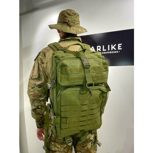 фото Рюкзак тактический 45 литров, мужской военный походный рюкзак, подходит для рыбалки, охоты, туризма нет бренда