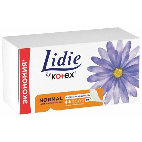 Lidie Прокладки ежедневные Normal Camomile Deo, 50 шт/уп, 1 уп /