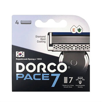 DORCO Kассеты для бритья Dorco Pace 7, 4шт.