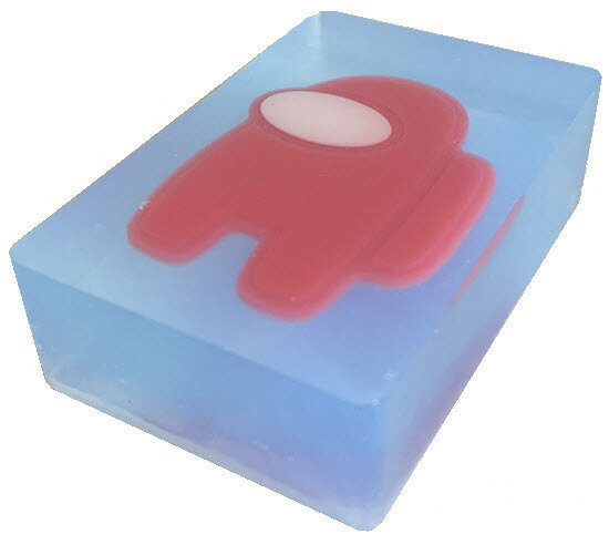 фото Мыло ручной работы Амонг ас Красный Among us