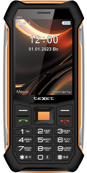 Мобильный телефон teXet TM-D412 Чёрный