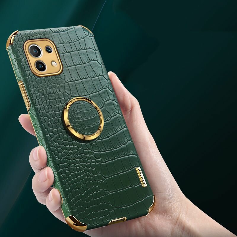 Чехол MyPads для Xiaomi Mi 11 Lite и Mi 11 Lite 5G и 11 Lite 5G NE, противоударный, зеленый. — фото 1