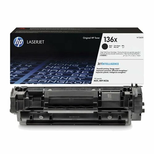 Картридж 136X для HP LJ M211d/dw/M236d/dw, 2,6К W1360X черный, черный, 2600 страниц картридж для лазерного принтера hp 136x w1360x