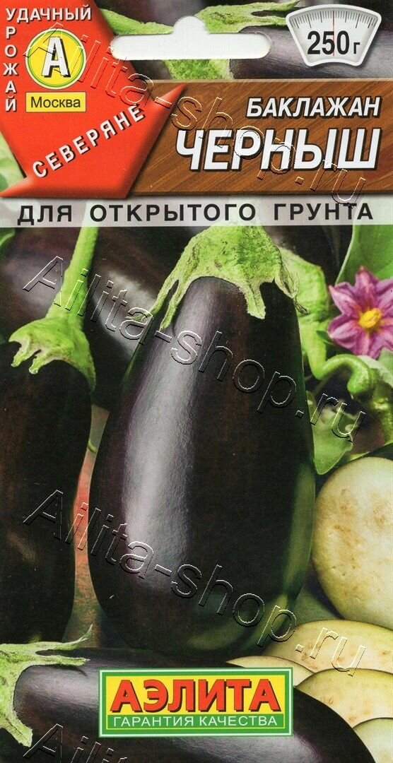 Семена баклажан "Черныш" от Агрофирмы Аэлита, 0,1 г, для всех регионов