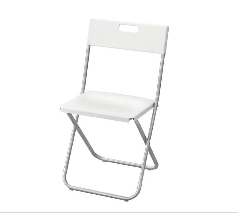 Складной стул Ikea Gunde Икеа Гунде, белый