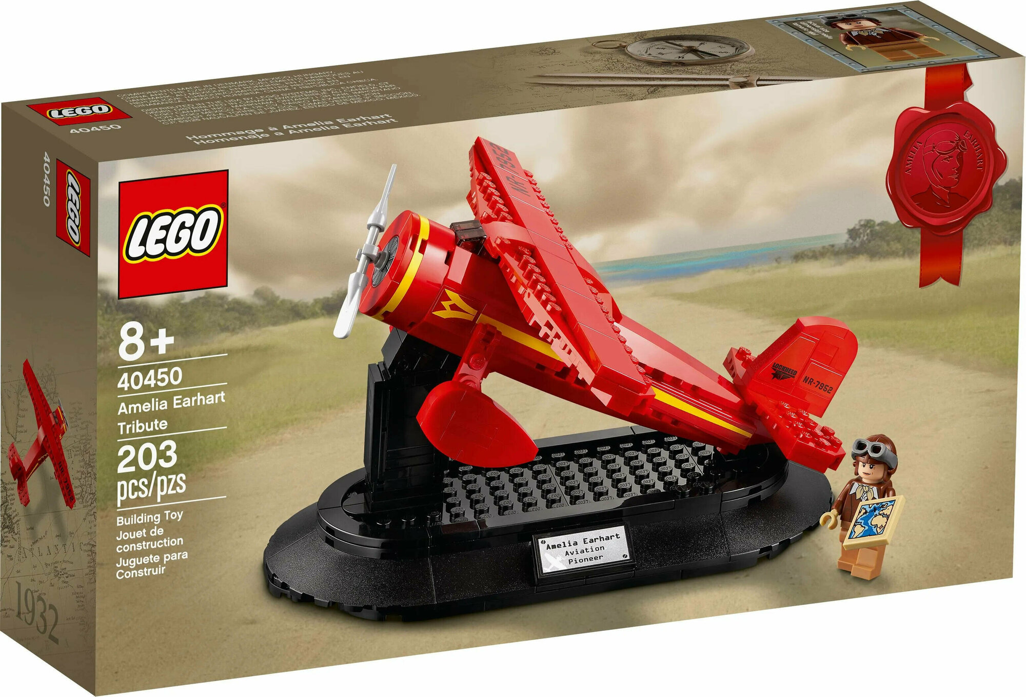 Amelia earhart lego plane deals