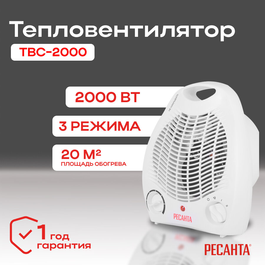 Тепловентилятор ТВС-2000 Ресанта