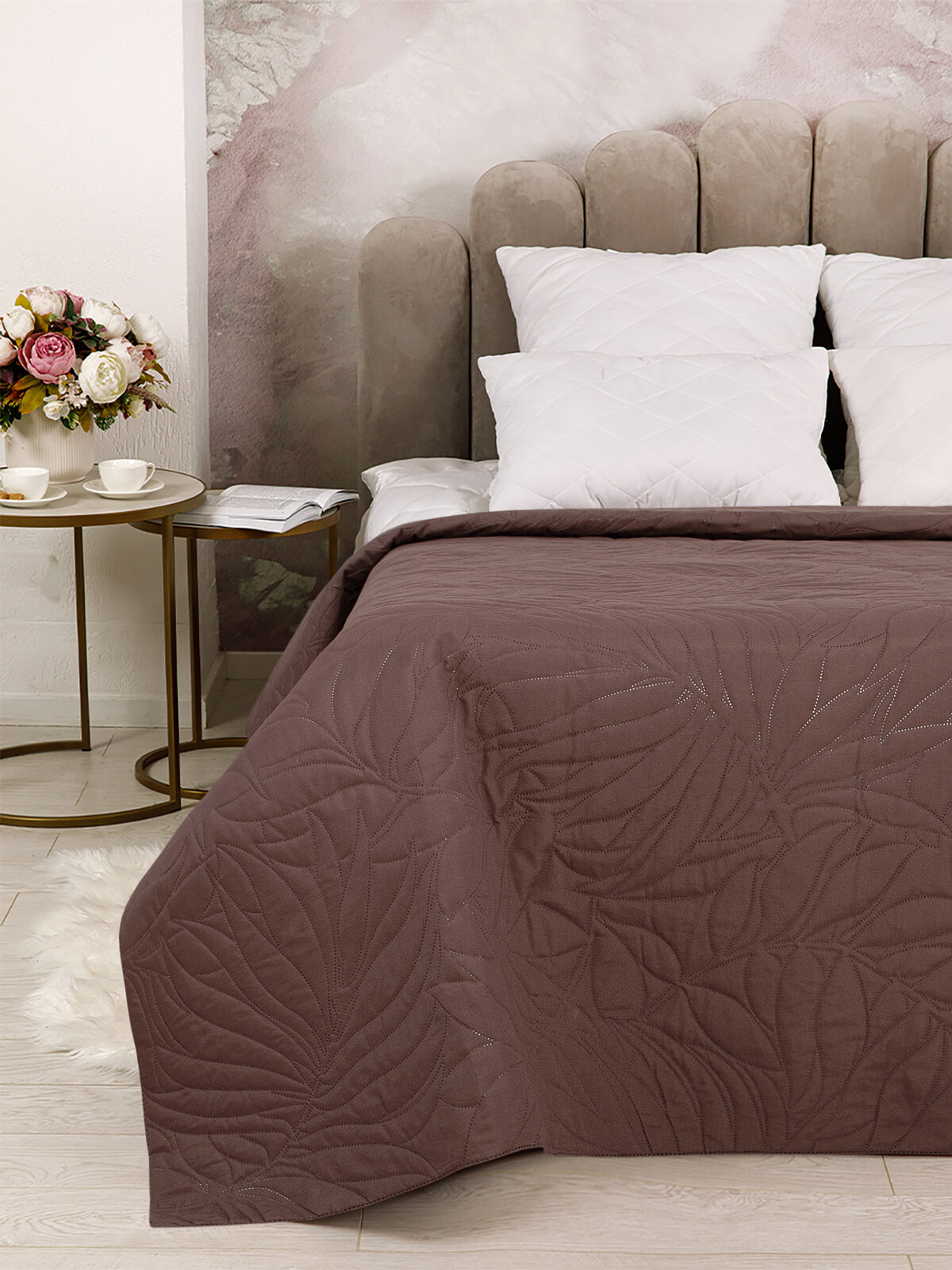 фото Покрывало "Сон Cotton" ультрастеп Шоколадный сспк 3022 Сон Cotton, 220х215, коричневый, шоколадный