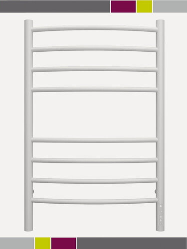 Изображение товара Электрический полотенцесушитель с терморегулятором из стали для ванной белый правый ТЭН 50 х 80 см / Классик Terminus