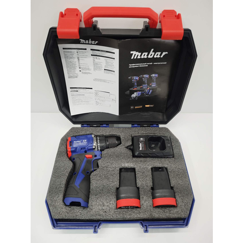 Mabar дрель-шуруповерт S16 168 В 55 Нм 2 АКБ 15 Ач 4199₽