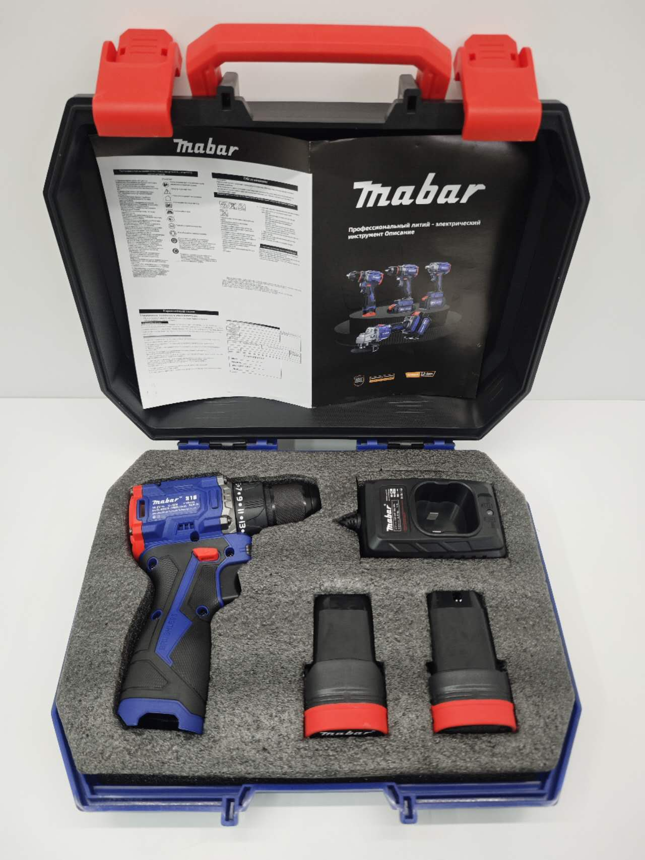 фото Mabar дрель-шуруповерт S16, 16.8 В, 55 Нм, 2 АКБ, 1.5 А/ч