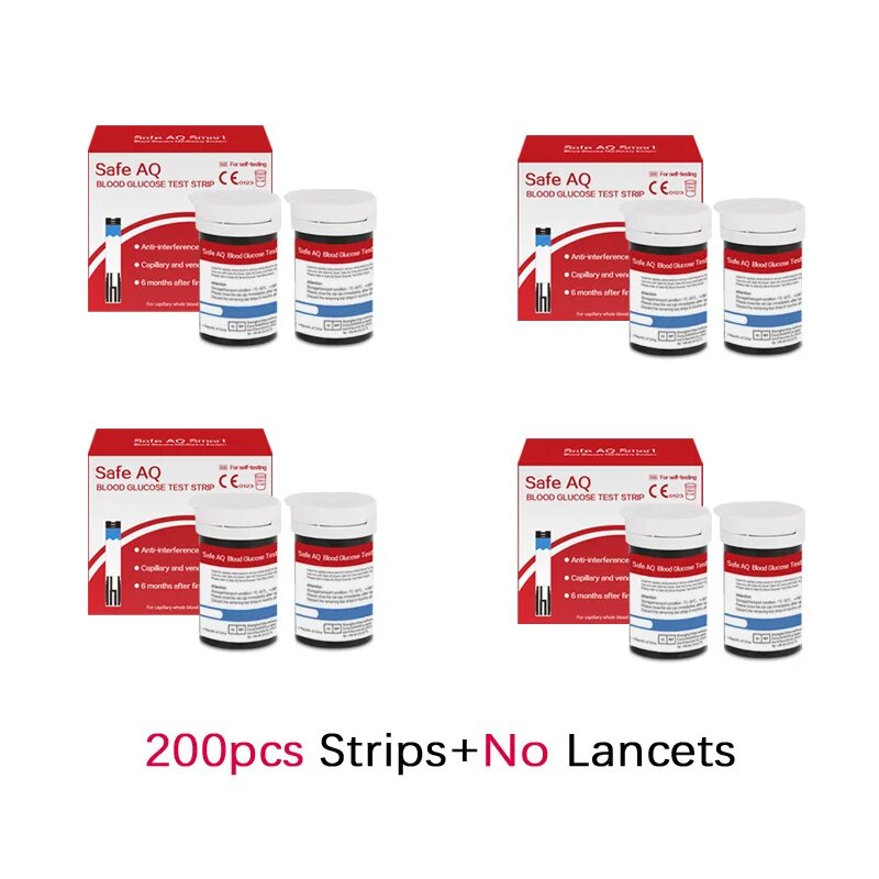 Safe AQ Voice тестполоски для глюкометра 50100200 шт 200Strips No Lancet
