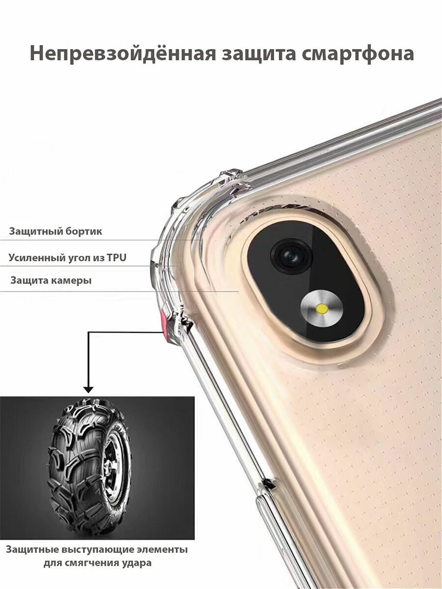 Чехол на iPhone 6 Plus / 6S Plus прозрачный с усиленными углами
