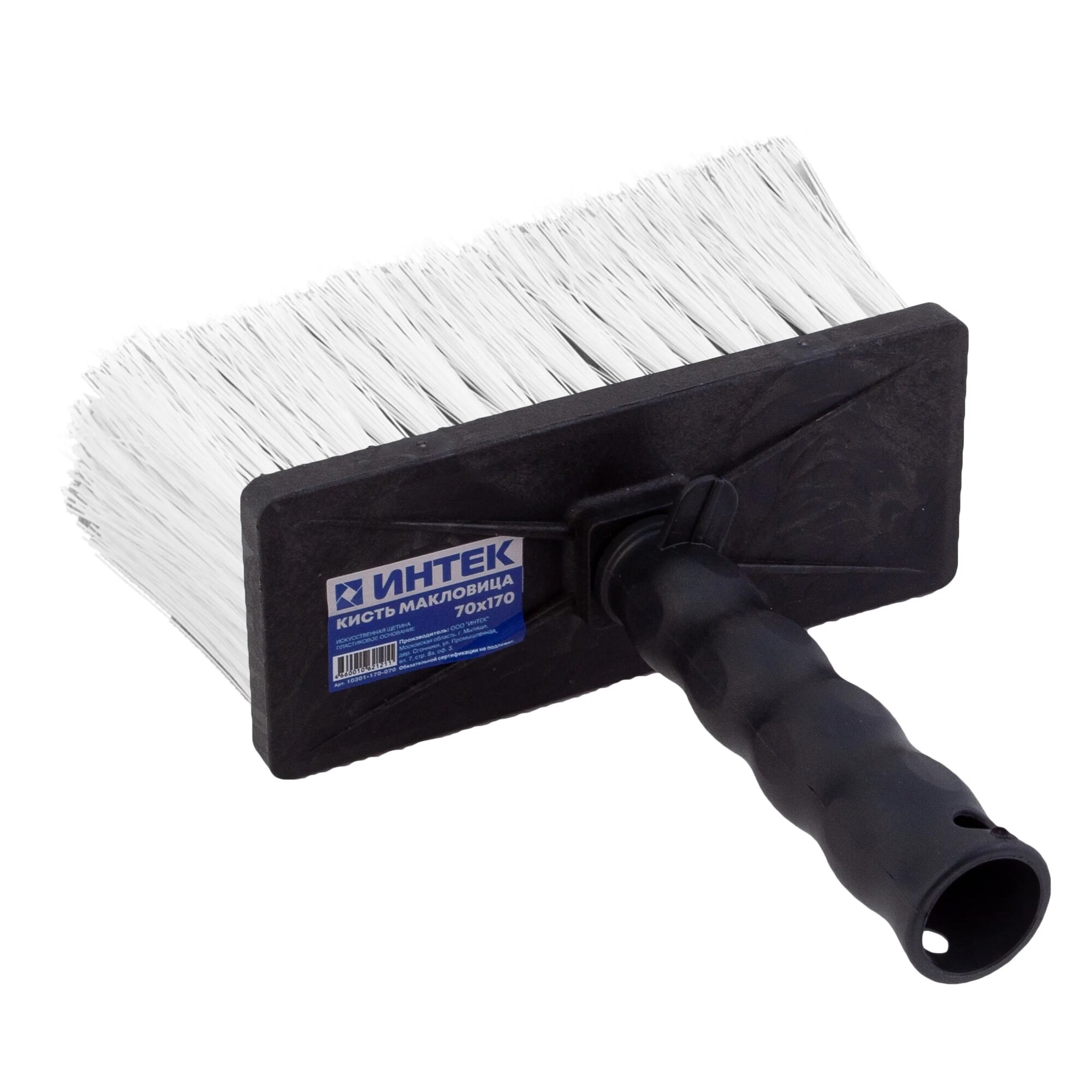 Макловица 170х 70мм синтетическая щетина, пластмассовый корпус "Интек"
